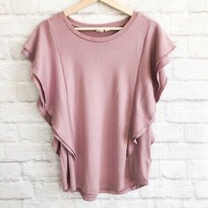 Softspun flutter sleeve Mauve